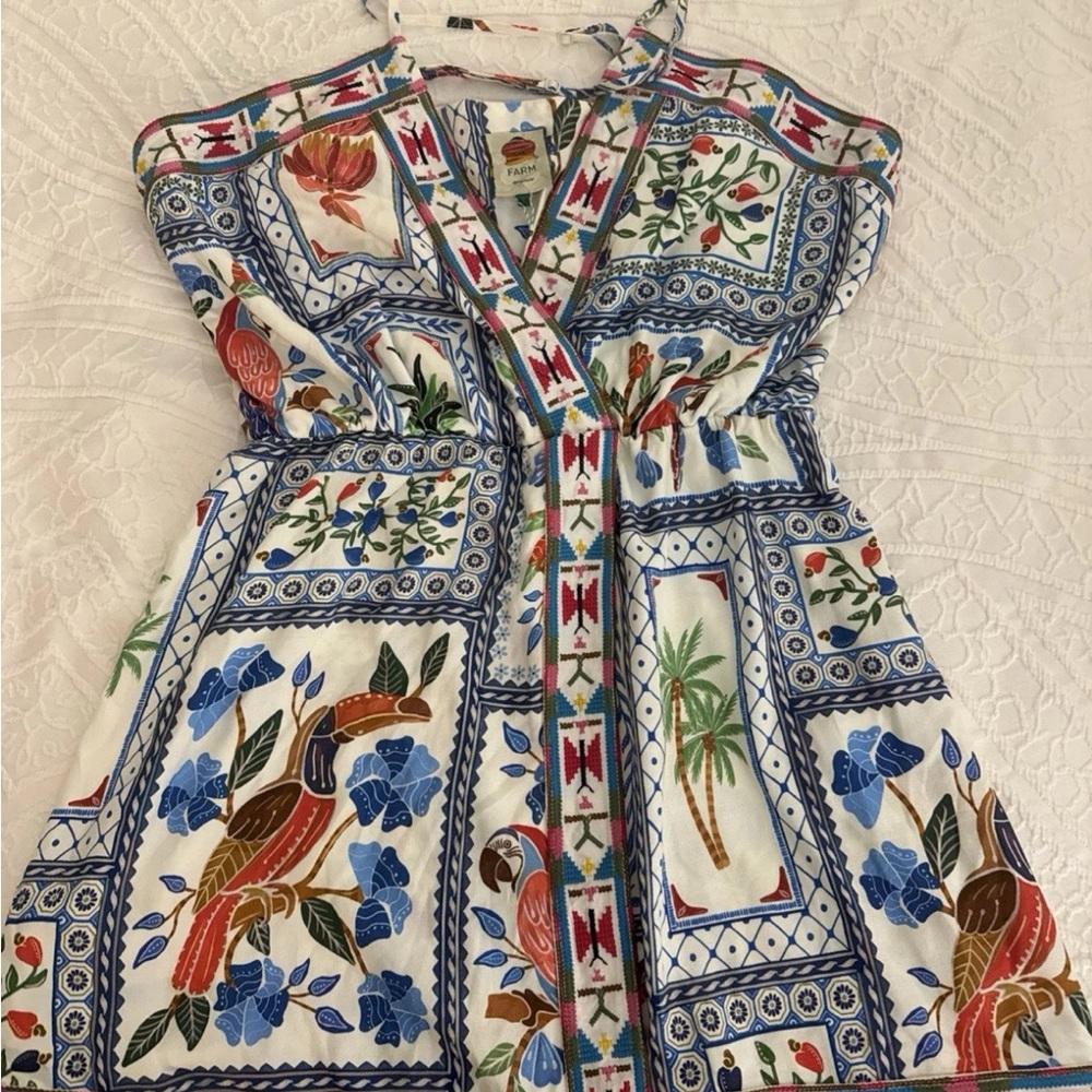 Farm Rio Floral Print Wrap Dress
